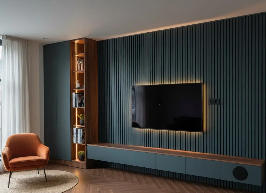 Houten wandbekleding Amsterdam