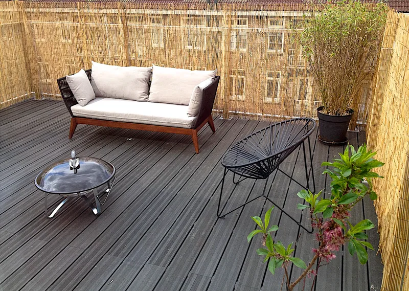 Roof terrace in Amsterdam with composite decking