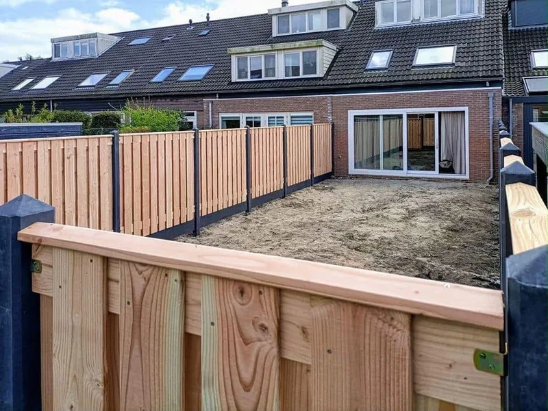 New fences around a city garden