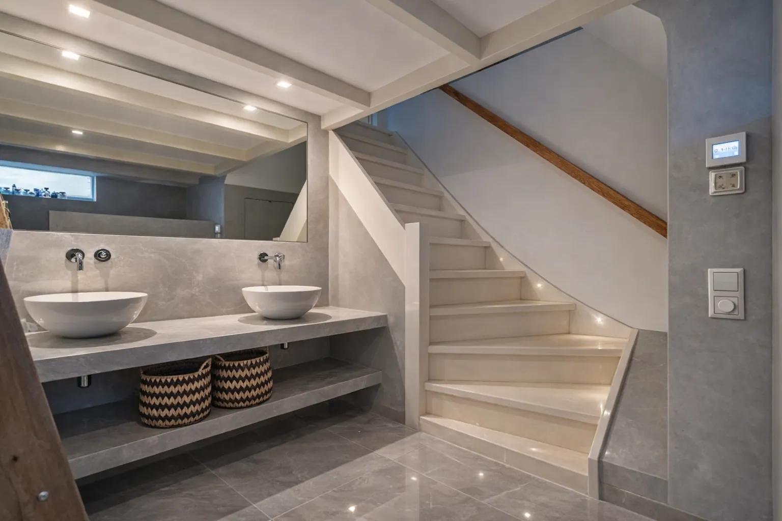 Badkamer en trap renovatie Amsterdam Centrum